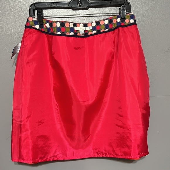 Boden Corduroy Mini Skirt Coral Casual Chic Ribbed Retro Pull-On Seasonal 10R - Picture 7 of 8